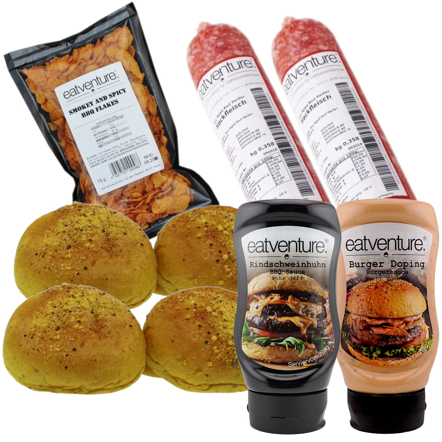 Paket "Red Heifer Smashed Burger" (4 Burger)