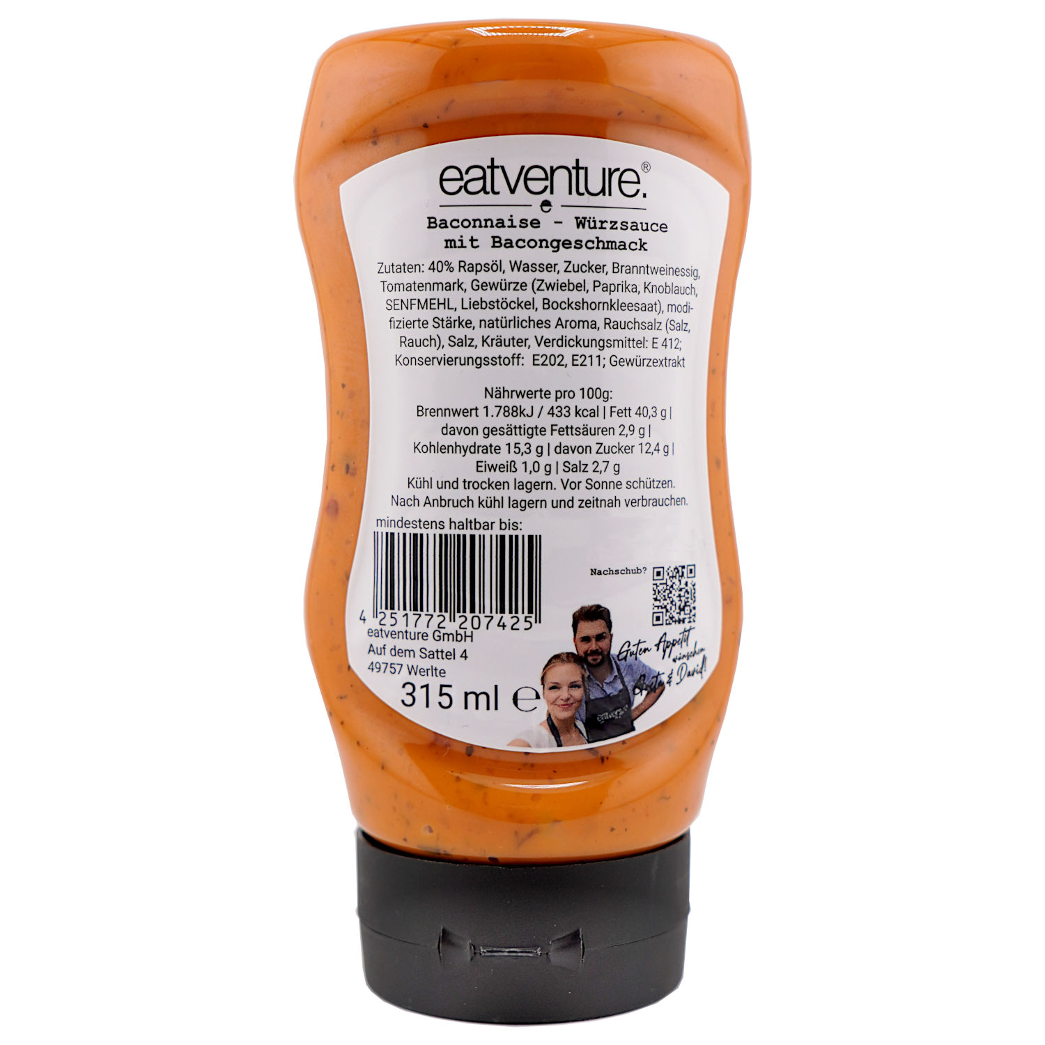 Baconnaise, Würzsauce mit Bacongeschmack, 315ml