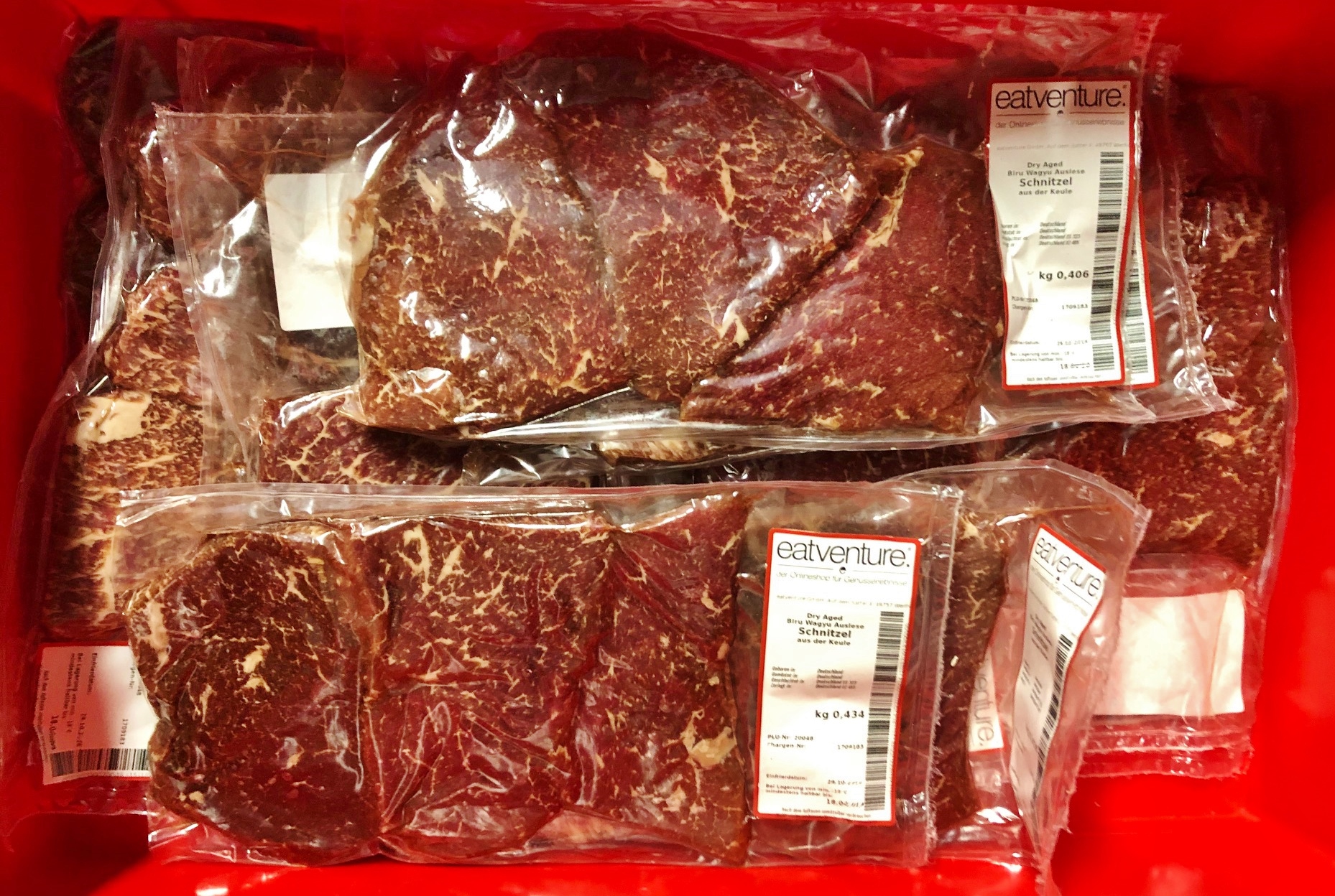 Biru Wagyu Schnitzel, 8 Wochen Dry Aged, 3er Pack