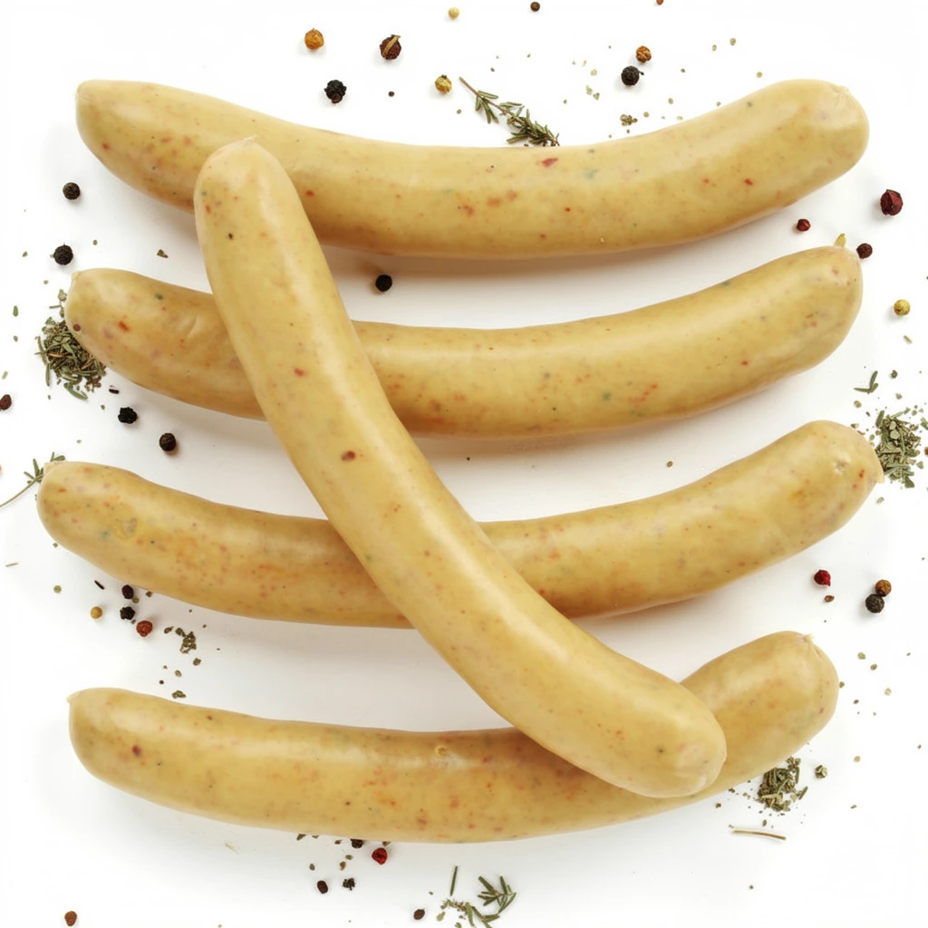 Lipstye Strohschwein Chili Cheese Bratwurst, 5er Pack