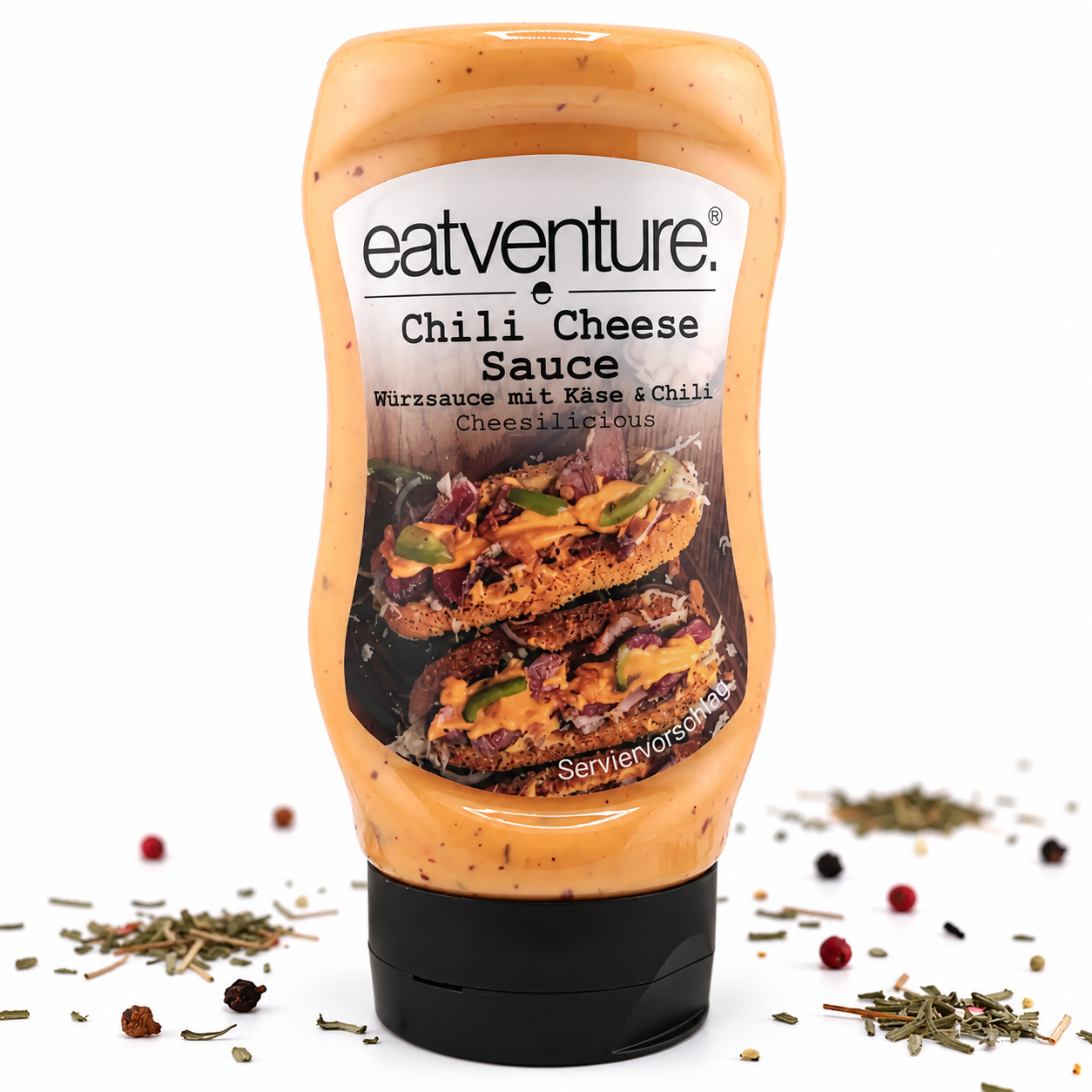 Chili Cheese Sauce, Würzsauce mit Käse & Chili, 315ml