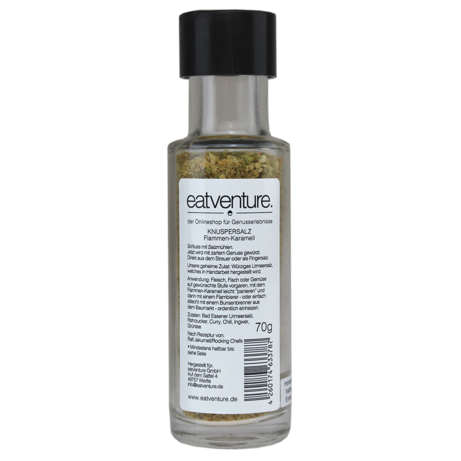 Knuspersalz Flammen-Karamell, 70g