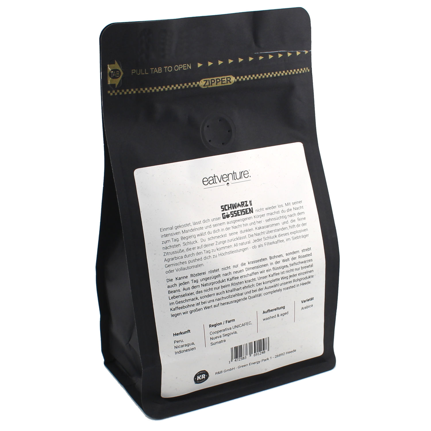Schwarz wie Gusseisen, Kaffee, 250g