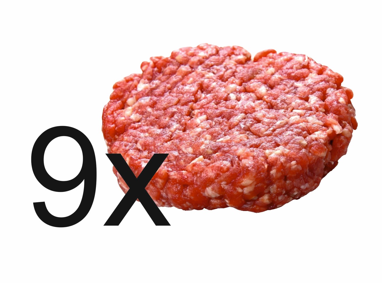 Red Heifer Burger Pattie, 6 Wochen Dry Aged, 180g, 9er Pack