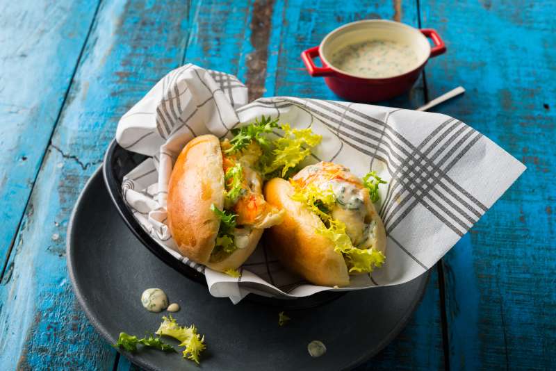 Gegrillte Languste im Brioche - Bun