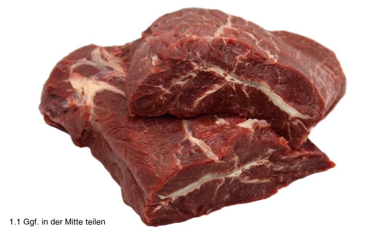 Red Heifer Flat Iron im Ganzen, 5 Wochen Wet Aged