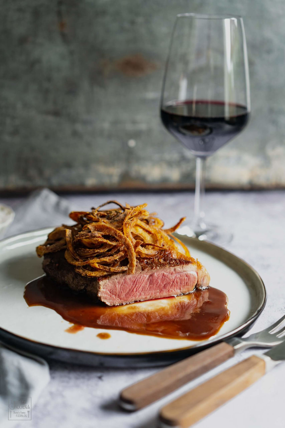 Rostbraten mit Röstzwiebeln