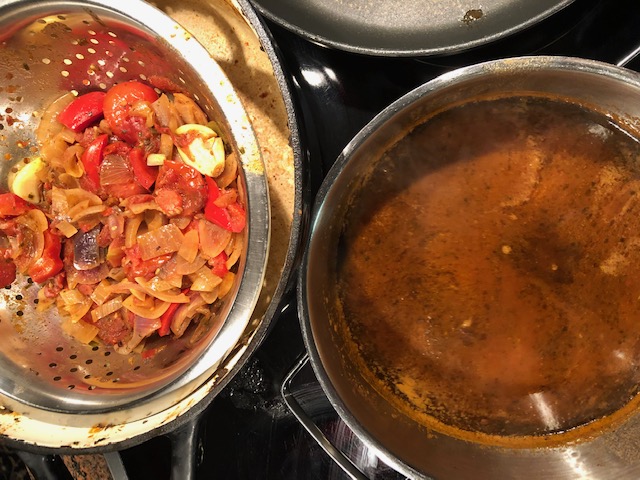 Geschmorte Lammkeule