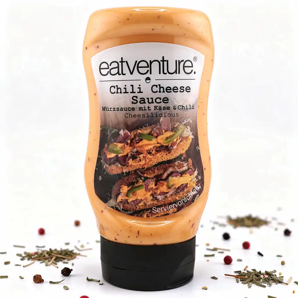 Chili Cheese Sauce, Würzsauce mit Käse & Chili, 315ml