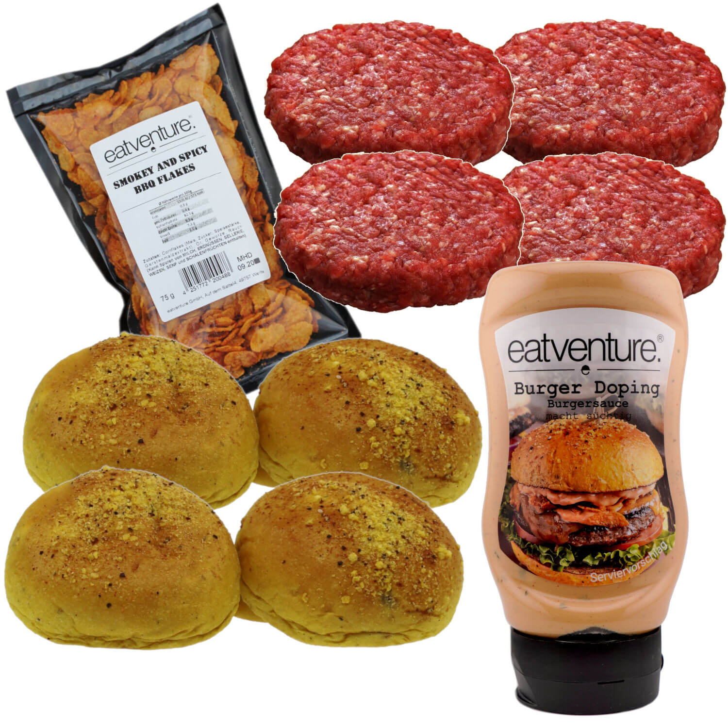 Paket "4er Wildschwein Burger Paket"