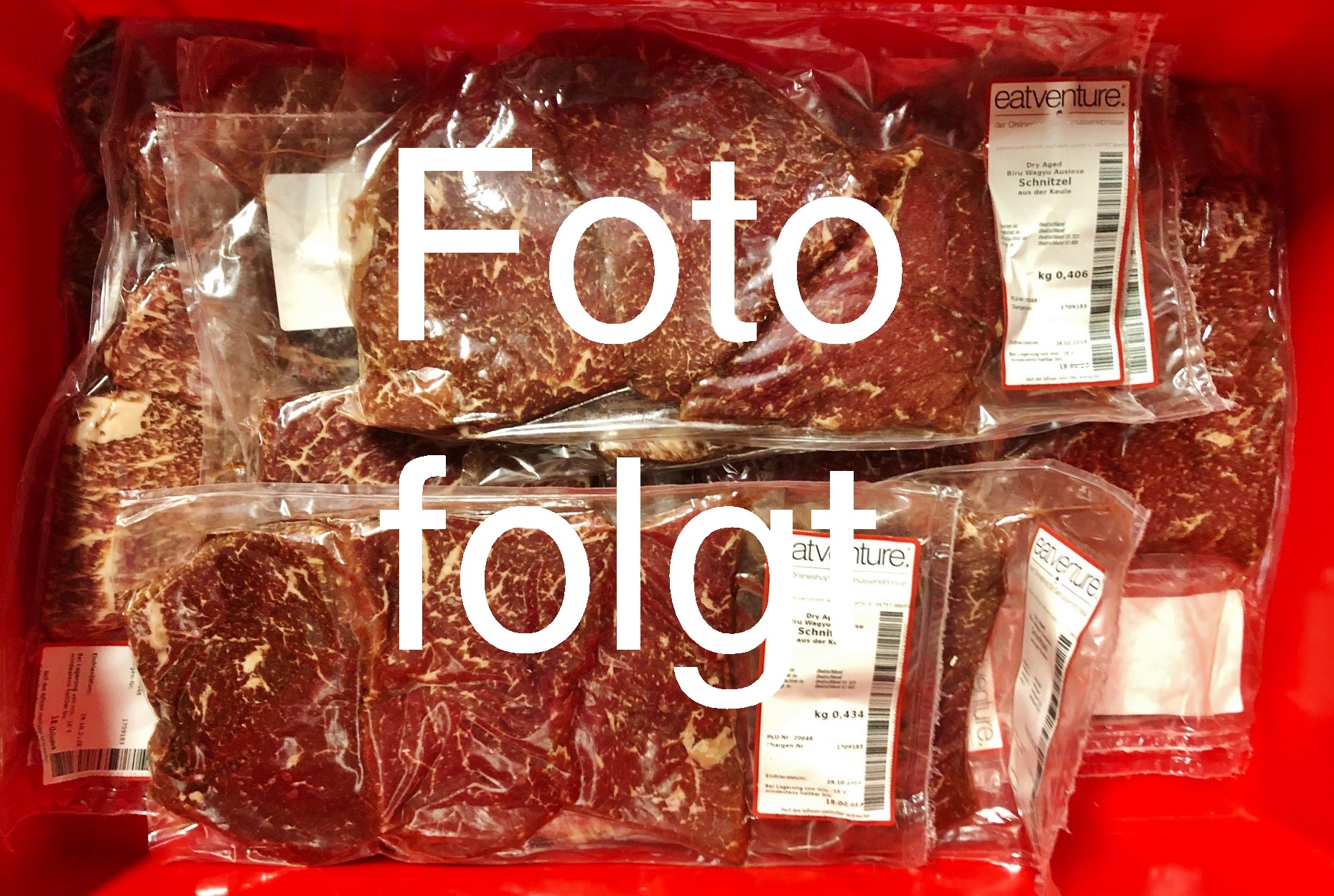 Biru Wagyu Schnitzel, 8 Wochen Dry Aged, 3er Pack