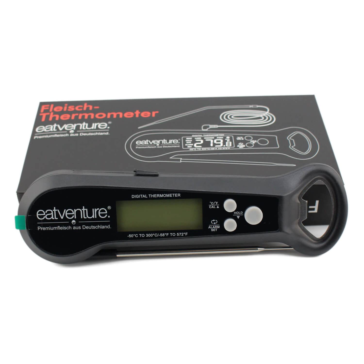 eatventure Fleischthermometer mit zwei Mess-Spitzen