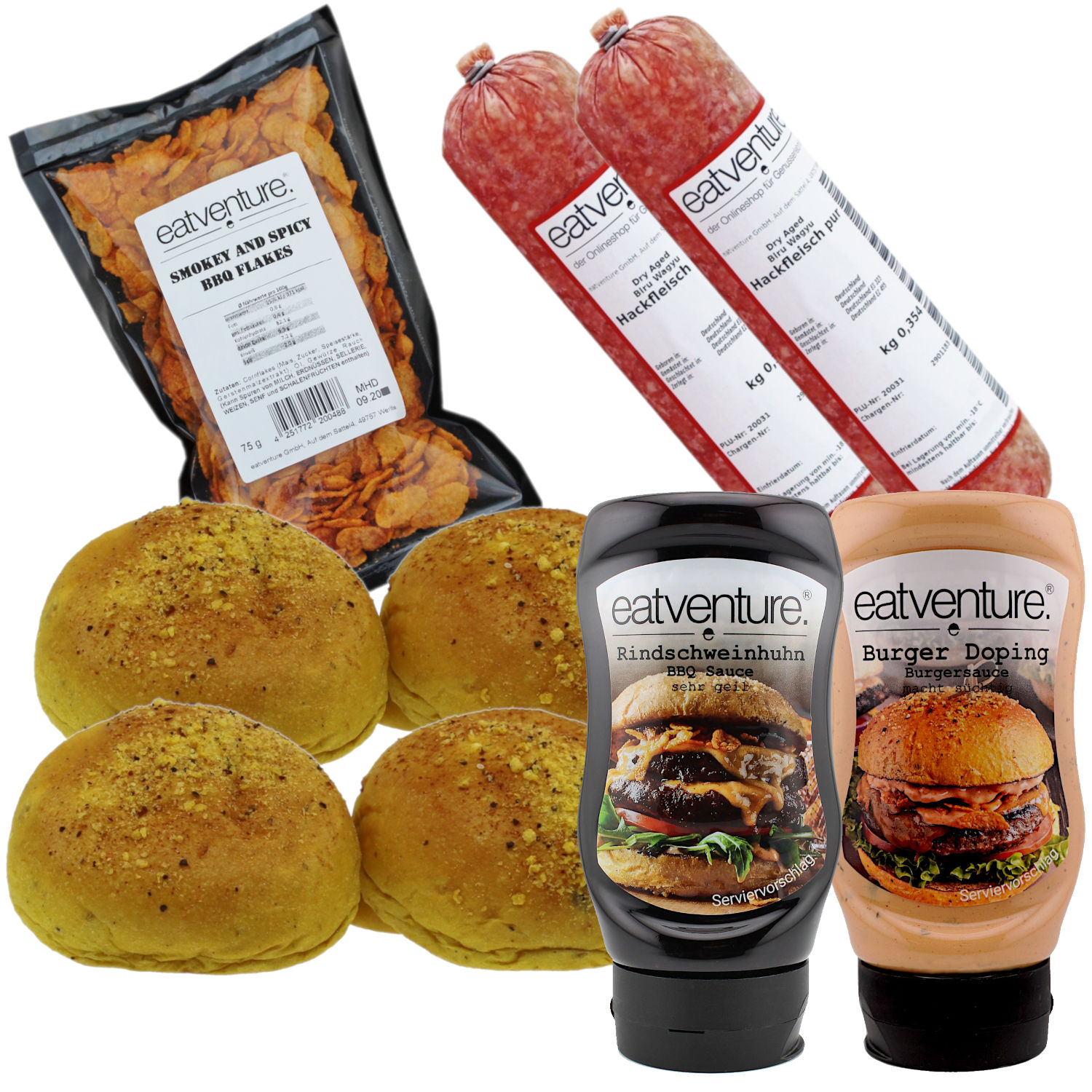 Paket "Biru Wagyu Smashed Burger"  (4 Burger)