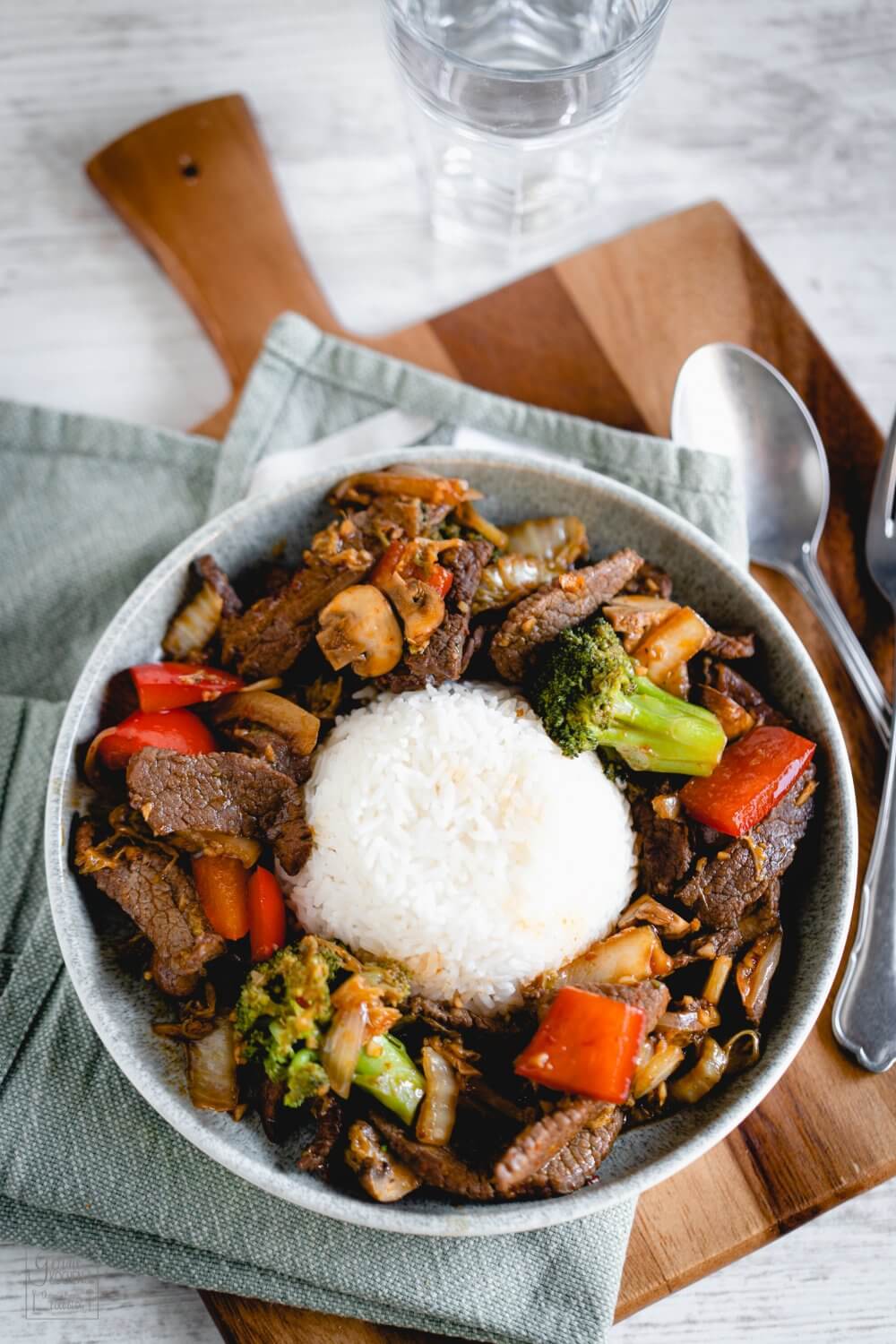 Chinesisches Knoblauch-Rindfleisch