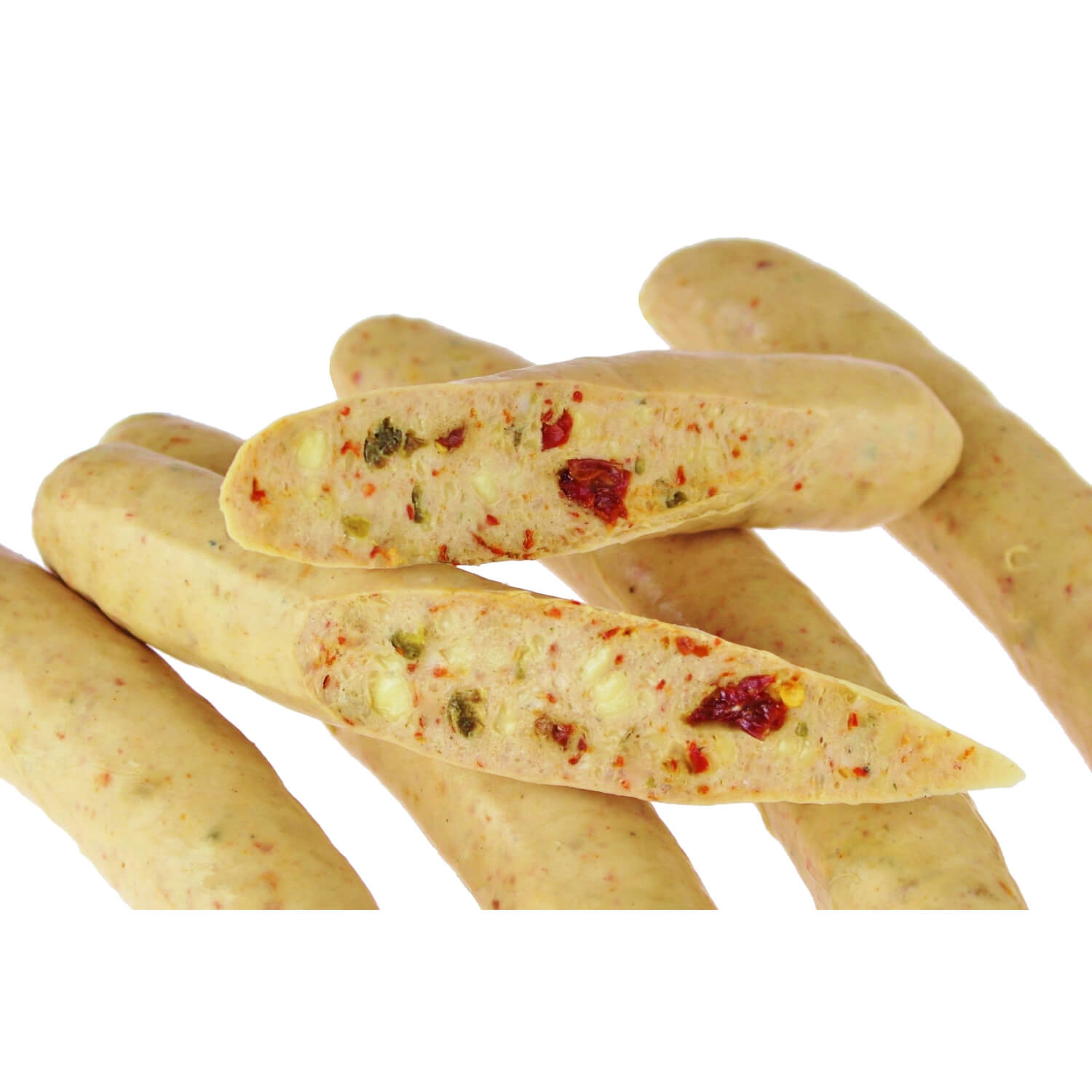 Lipstye Strohschwein Chili Cheese Bratwurst, 5er Pack