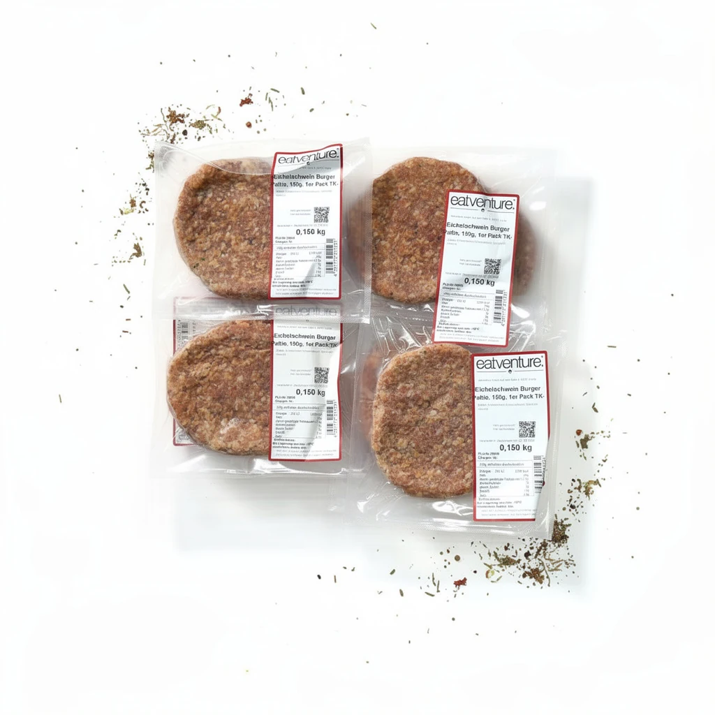 Eichelschwein Burger Pattie, 150g, 1er Pack