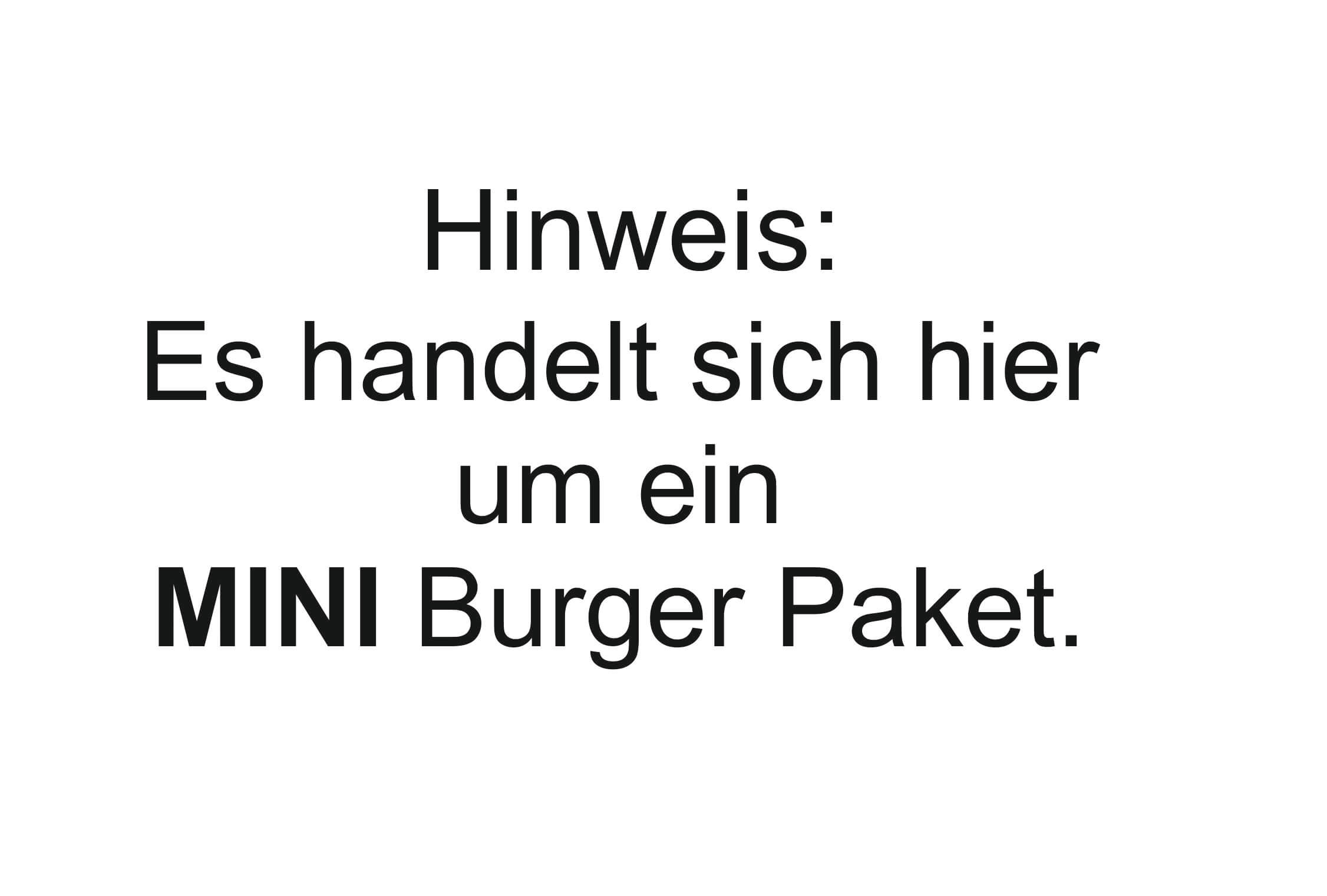 Paket "12er ALL-IN Mini Burger"