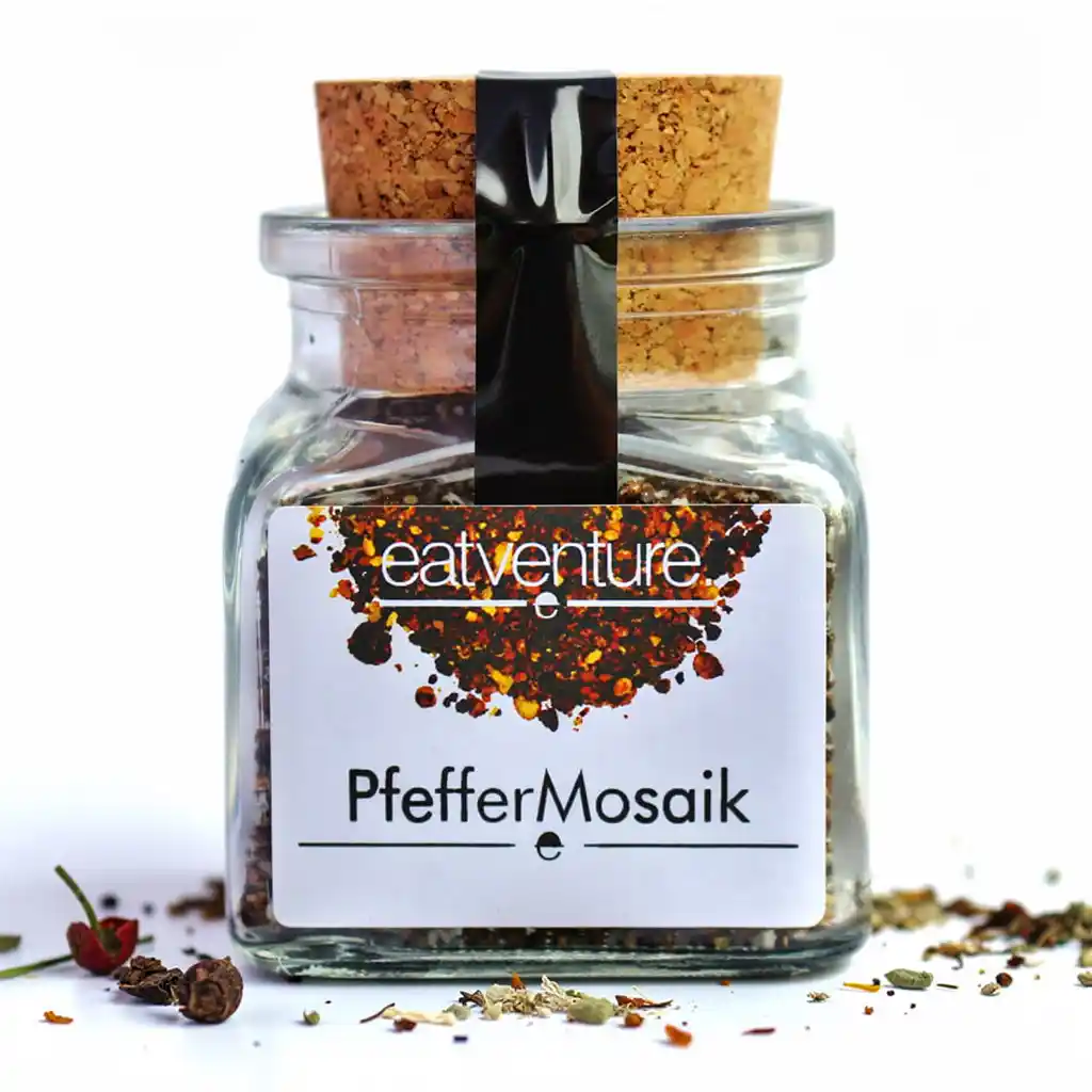Pfeffermosaik, Korkenglas, 45g