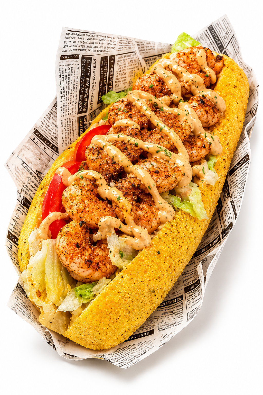 Grilled Shrimp Po Boy