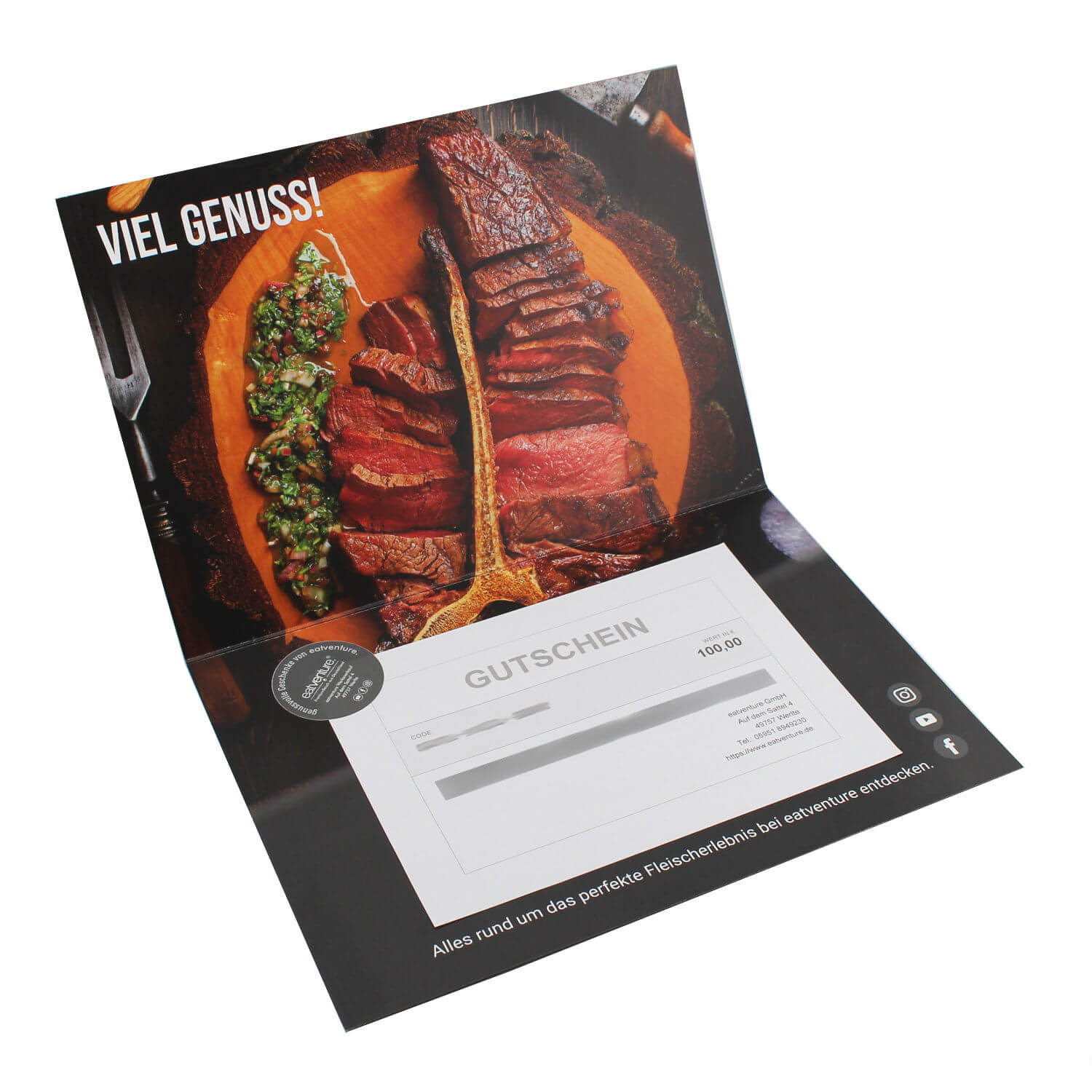 Geschenkgutscheine mit Geschenkkarte