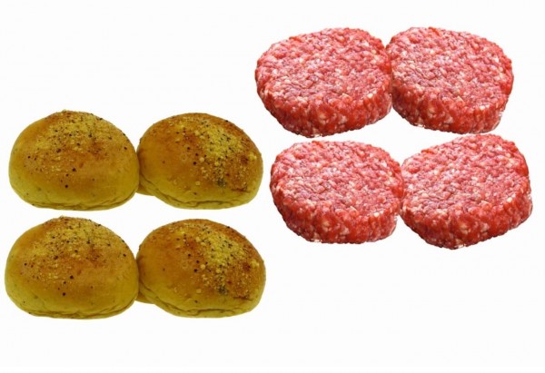Paket "Mini Biru Wagyu Burger" (4 Mini Burger)