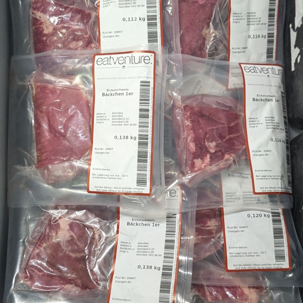 Eichelschwein Bäckchen, 2 Wochen Wet Aged