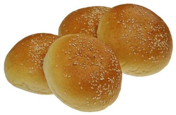 Sesam Burger Buns, 4er Pack