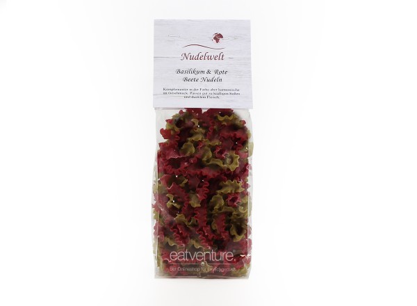 Nudelwelt - Basilikum & Rote Beete Nudeln, 200g