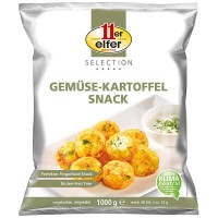 11er GmbH, Rösti Gemüse-Kartoffel Snack, 22g/Stück, 1000g Beutel 11er GmbH, Rösti Gemüse-Kartoffel Snack, 22g/Stück, 1000g Beutel