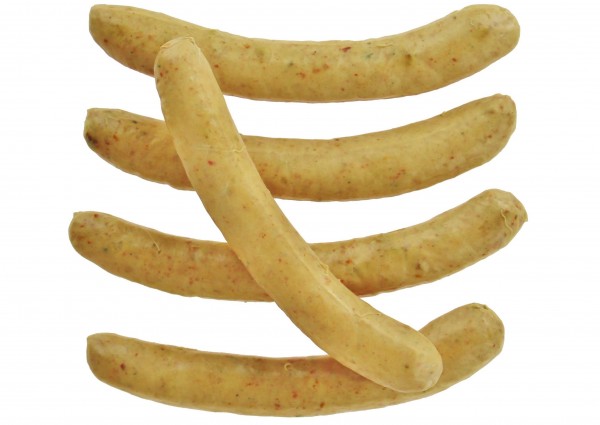 Lipstye Strohschwein Chili Cheese Bratwurst, 5er Pack