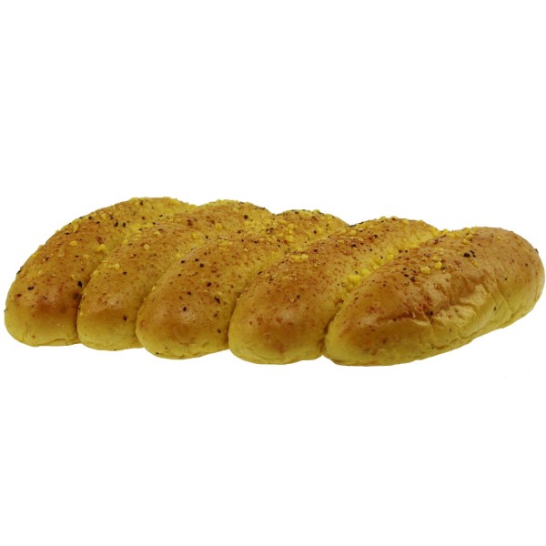 Curry Hot Dog Buns, 5er Pack
