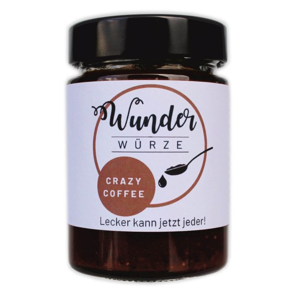 Wunderwürze, Crazy Coffee, 165g Glas