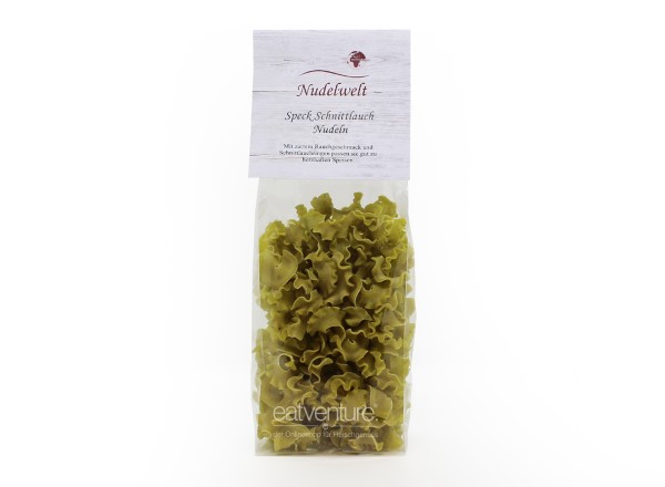Nudelwelt - Speck-Schnittlauch Nudeln, 200g