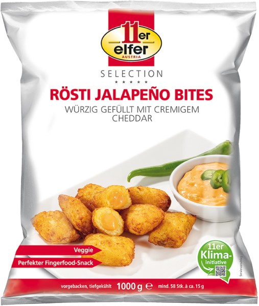 11er GmbH, Rösti Jalapeno Bites, 1000g Beutel