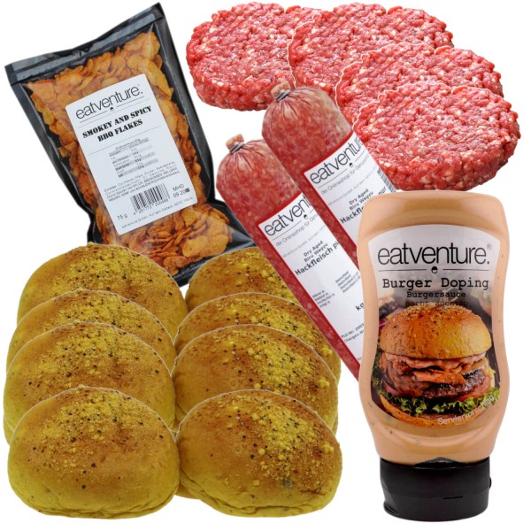 Paket "Premium Biru Wagyu Burger + smashed Burger" (8 Burger)