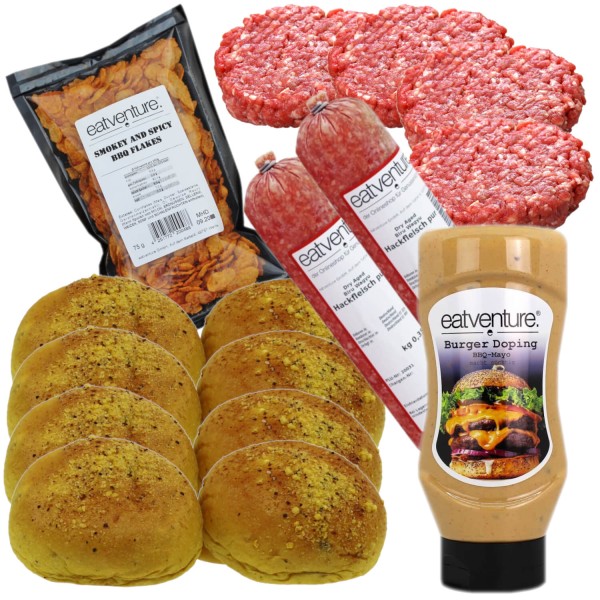 Paket "Premium Biru Wagyu Burger + smashed Burger" (8 Burger)