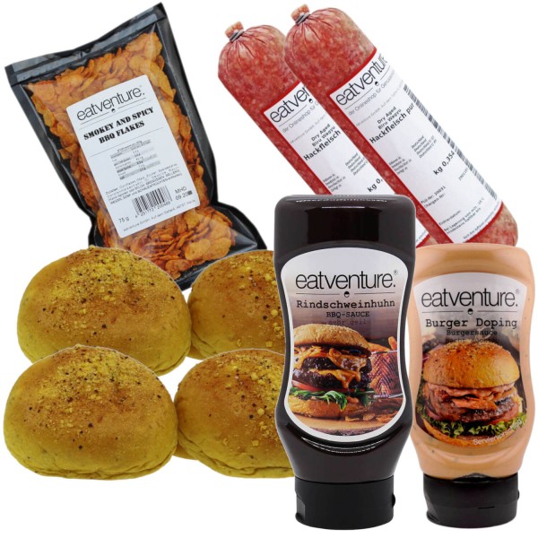 Paket "Biru Wagyu Smashed Burger" (4 Burger)